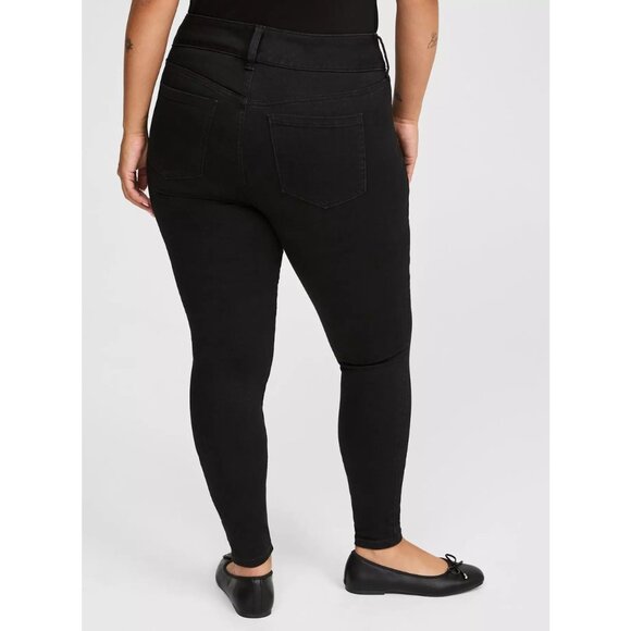 Torrid Black Jegging High Rise Skinny Jean Plus Size 14XT Tall - Picture 4 of 7